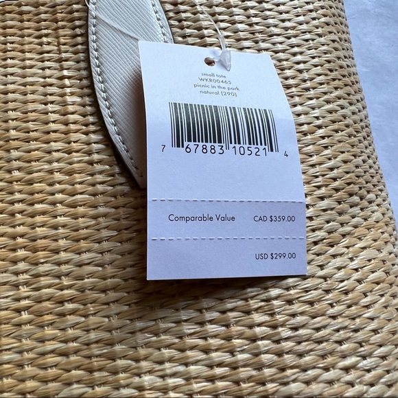 Kate Spade Picnic in the Park Small Tote Bag in Natural - Picture 13 of 16